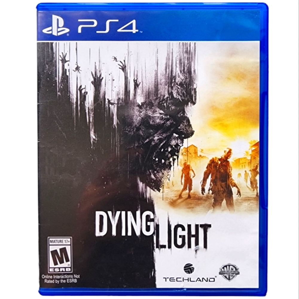 Ps4 Dying Light video game. Rated mature 17+. Warner Bros.